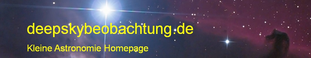 deepskybeobachtung.de  -  Kleine Astronomie Homepage